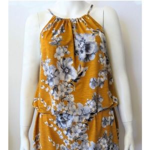Veronica M Mustard Floral Sundress 🌻 NWT!